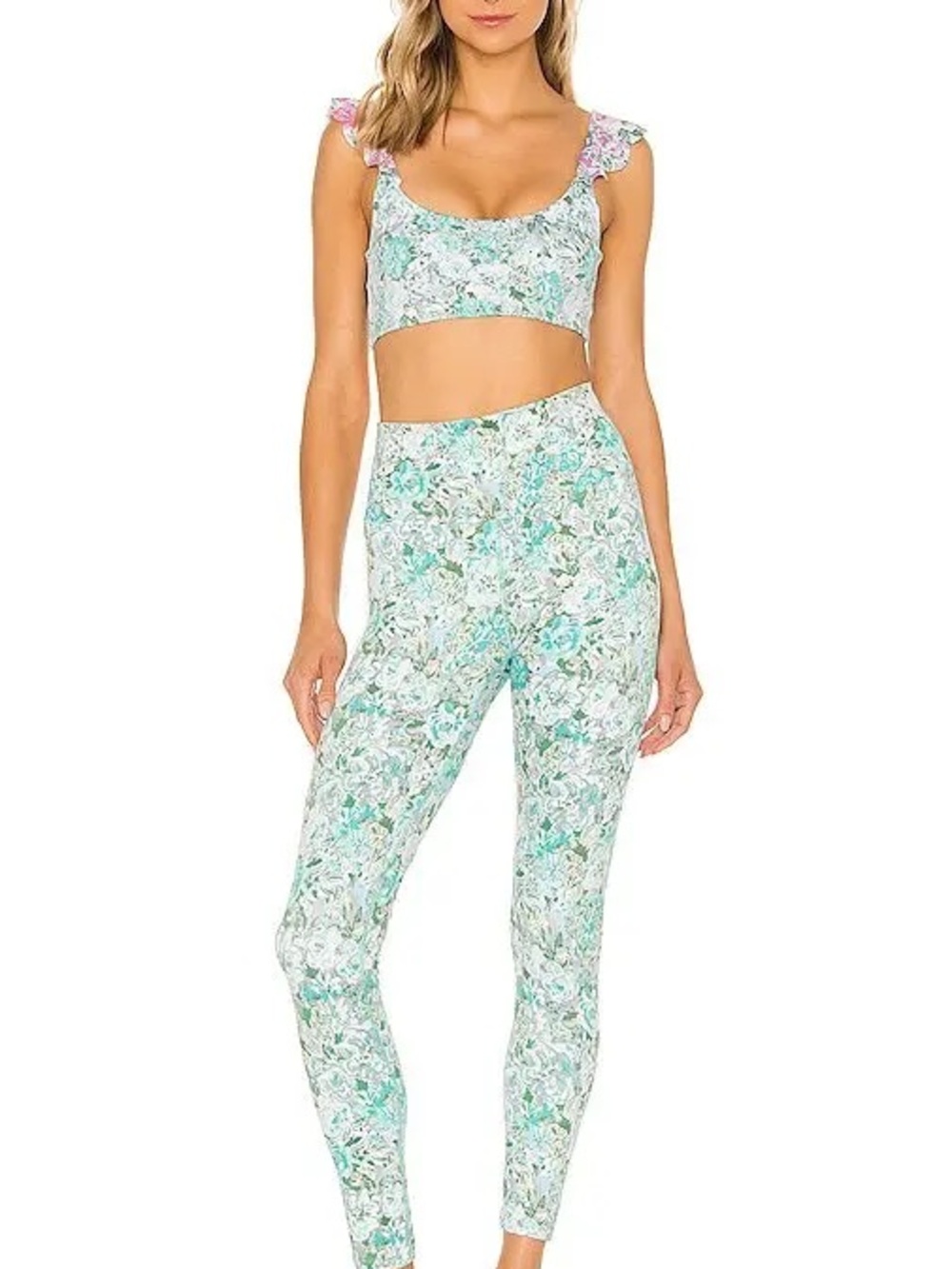 Beach Riot Sport Audrey Top and Legging Set Like New Size XS